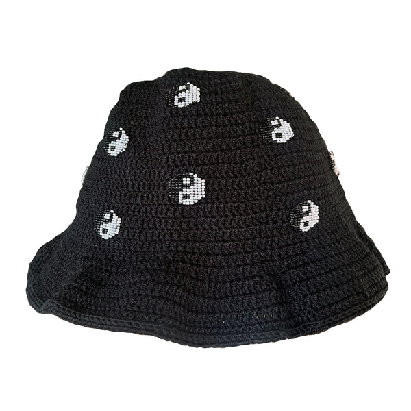 Yin Yang Crochet Bucket hat