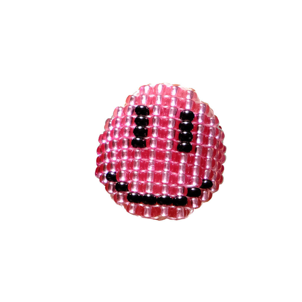 Get your Pinky Pink Smiley BB beaded ring. A small and perfect accessory for those wanting a cute touch. Handmade by indigenous artisans.